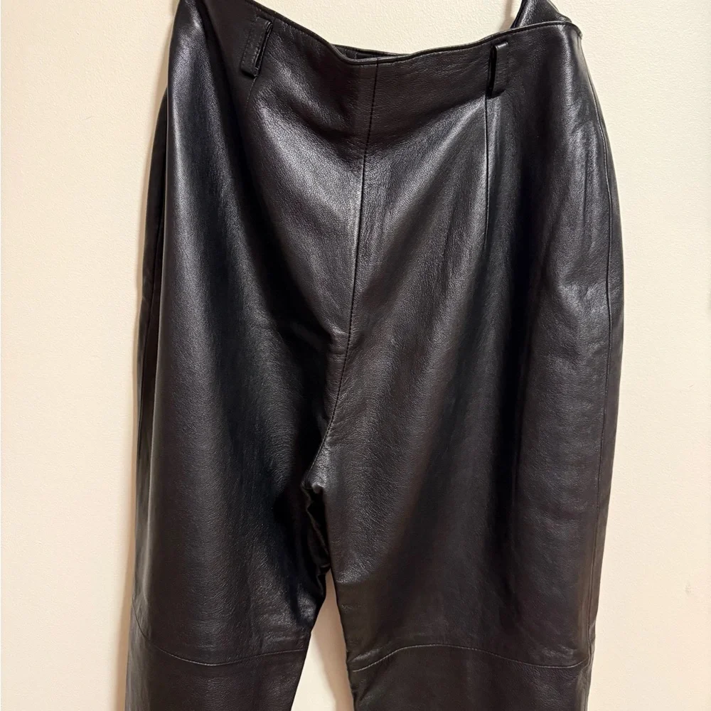 Vintage Black Leather Pants - Picture 11 of 12